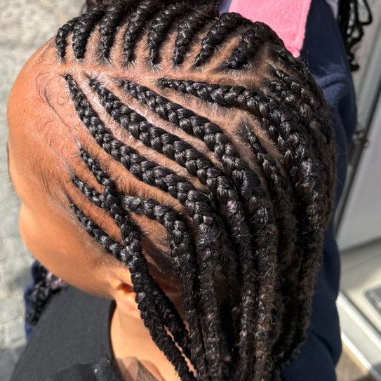 Cornrows with Extensions at Zaina’s Hair Studio Berlin